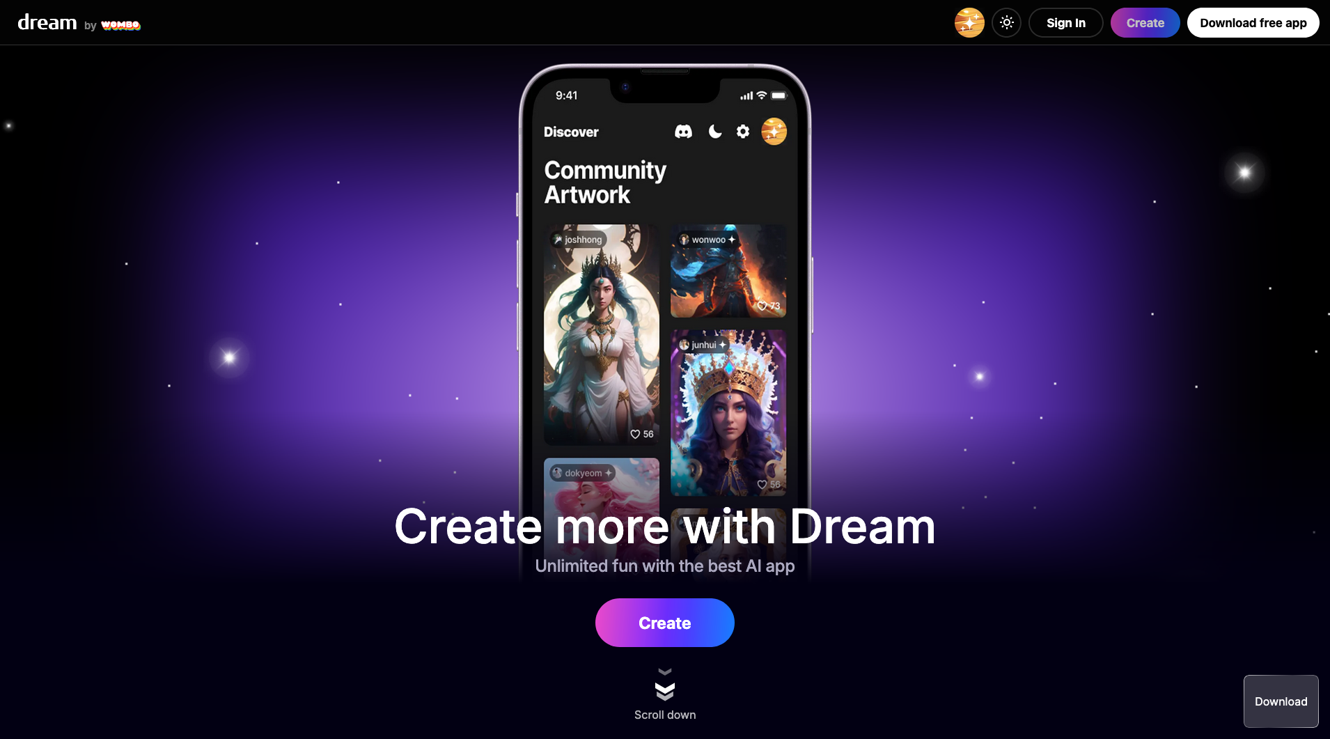 App Dream by WOMBO generador de arte