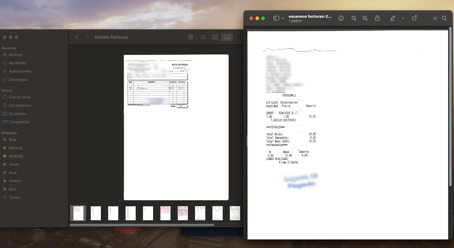 Extraer datos de facturas automáticamente con OCR IA