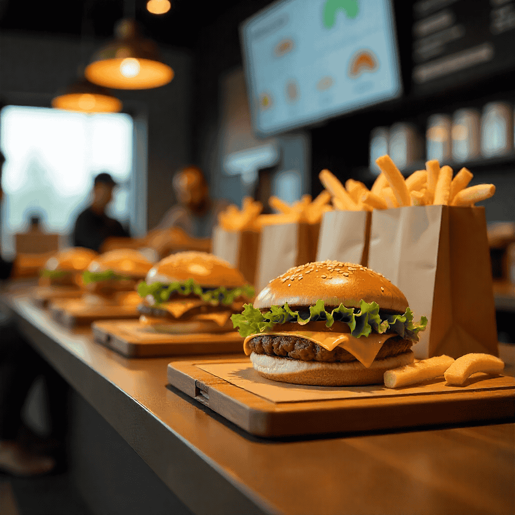 Hamburguesería con alta demanda