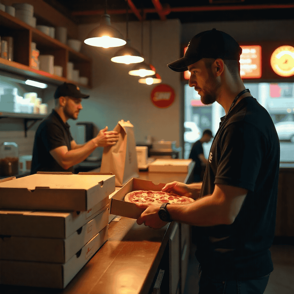 Pizzería con pedidos por teléfono